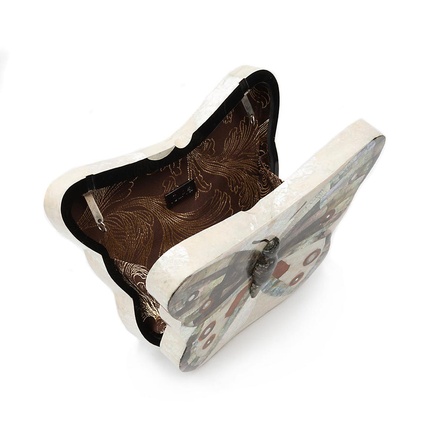 BOLSA CLUTCH MADREPÉROLA MÉDIA AURORA MADRECLARA