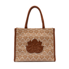 BOLSA MAXI TOTE SIRENA JACQUARD CAMEL