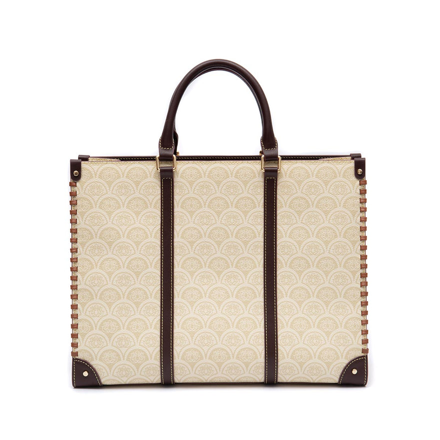 BOLSA SIRENA TOTE GRANDE MONOGRAMA CANVAS CREME