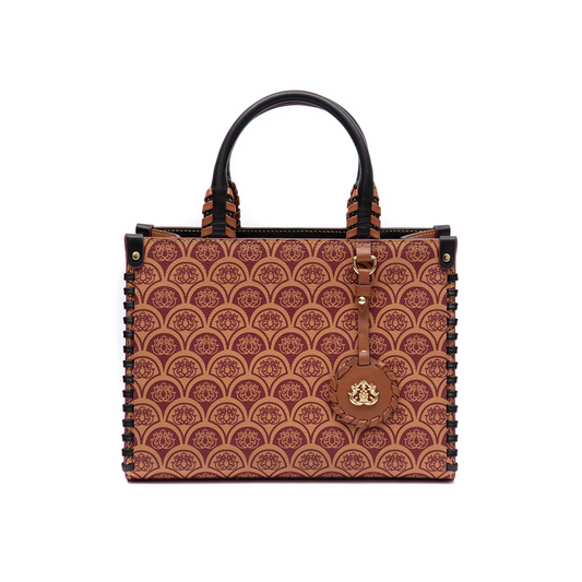BOLSA TOTE SIRENA MINI MONOGRAMA CANVAS CARAMELO