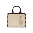 BOLSA TOTE SIRENA MINI   MONOGRAMA CANVAS CREME