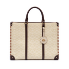 BOLSA SIRENA TOTE GRANDE MONOGRAMA CANVAS CREME