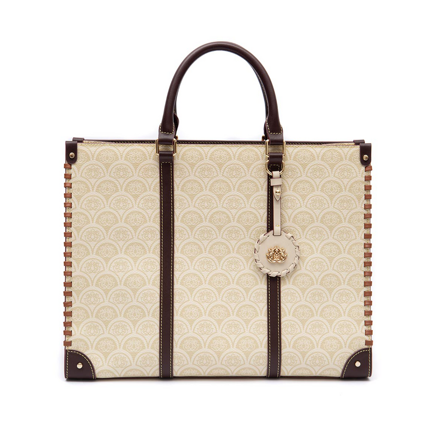 BOLSA SIRENA TOTE GRANDE MONOGRAMA CANVAS CREME