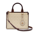 BOLSA TOTE SIRENA MINI   MONOGRAMA CANVAS CREME