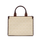 BOLSA TOTE SIRENA MINI   MONOGRAMA CANVAS CREME