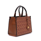 BOLSA TOTE SIRENA MINI MONOGRAMA CANVAS CARAMELO