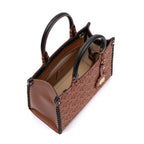 BOLSA TOTE SIRENA MINI MONOGRAMA CANVAS CARAMELO