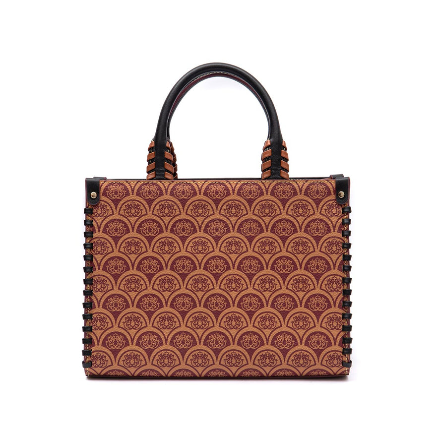 BOLSA TOTE SIRENA MINI MONOGRAMA CANVAS CARAMELO