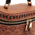 BOLSA VANITY SIRENA PEQUENA EM MONOGRAMA CANVAS CARAMELO