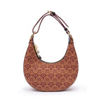 BOLSA HOBO SIREN MÉDIA   MONOGRAMA CANVAS CARAMELO