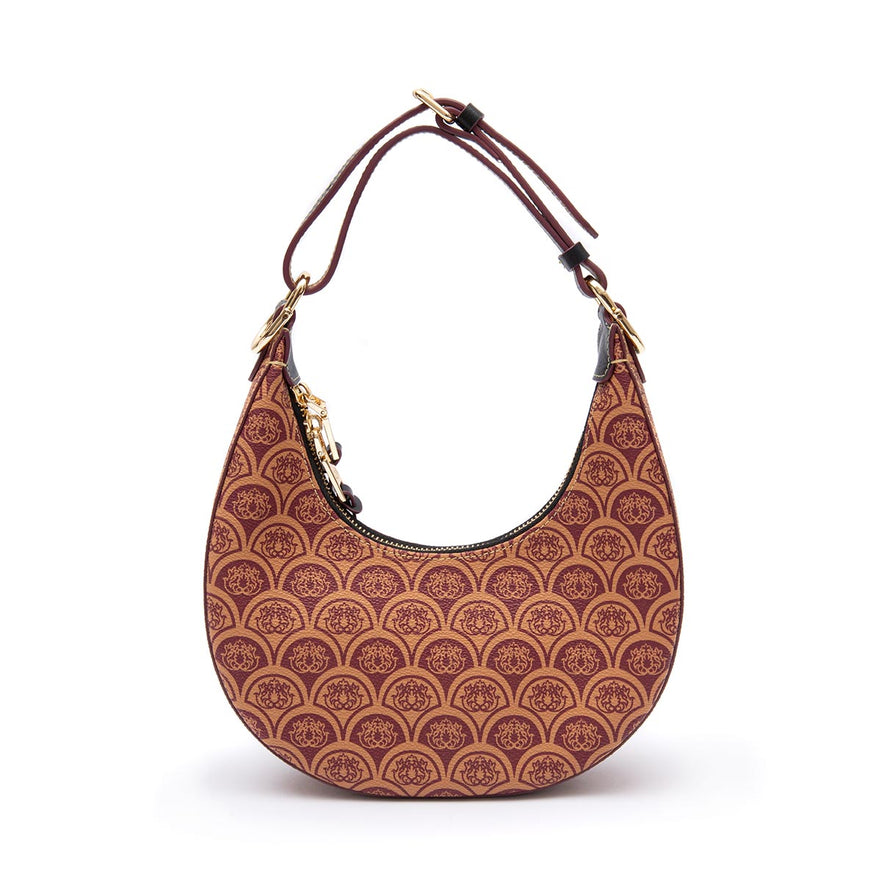 BOLSA HOBO SIREN MÉDIA   MONOGRAMA CANVAS CARAMELO