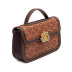 BOLSA BAGUETE SIRENA MÉDIA  MONOGRAMA CANVAS CARAMELO
