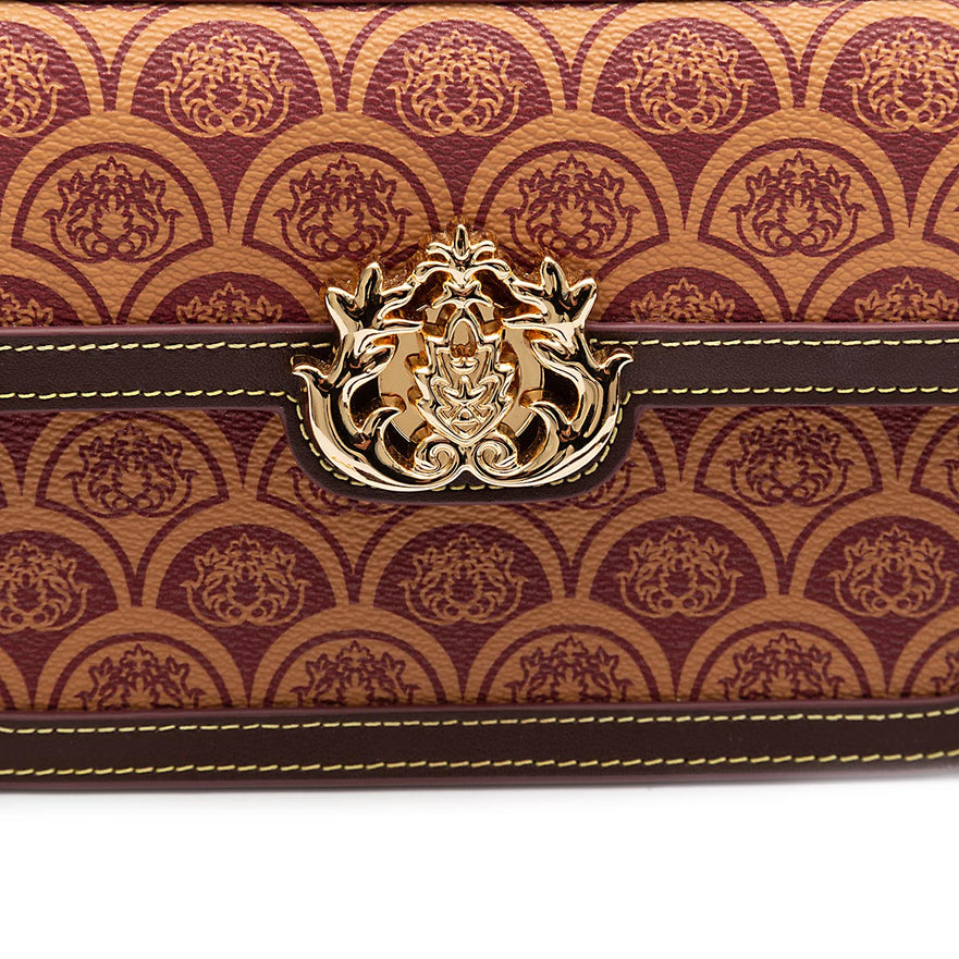 BOLSA BAGUETE SIRENA MÉDIA  MONOGRAMA CANVAS CARAMELO