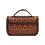 BOLSA BAGUETE SIRENA MÉDIA  MONOGRAMA CANVAS CARAMELO