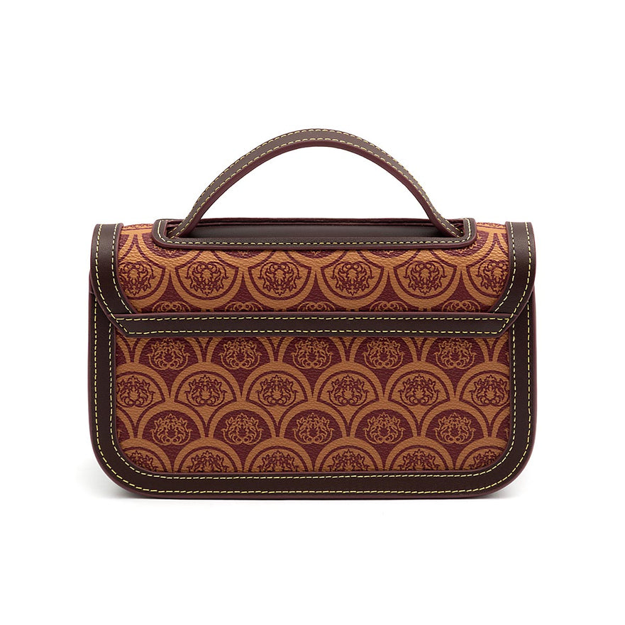 BOLSA BAGUETE SIRENA MÉDIA  MONOGRAMA CANVAS CARAMELO
