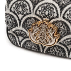 BOLSA MINI  BAGUETE SIRENA JACQUARD PRETO