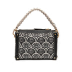 BOLSA TRUNK SIRENA PEQUENA JACQUARD PRETO