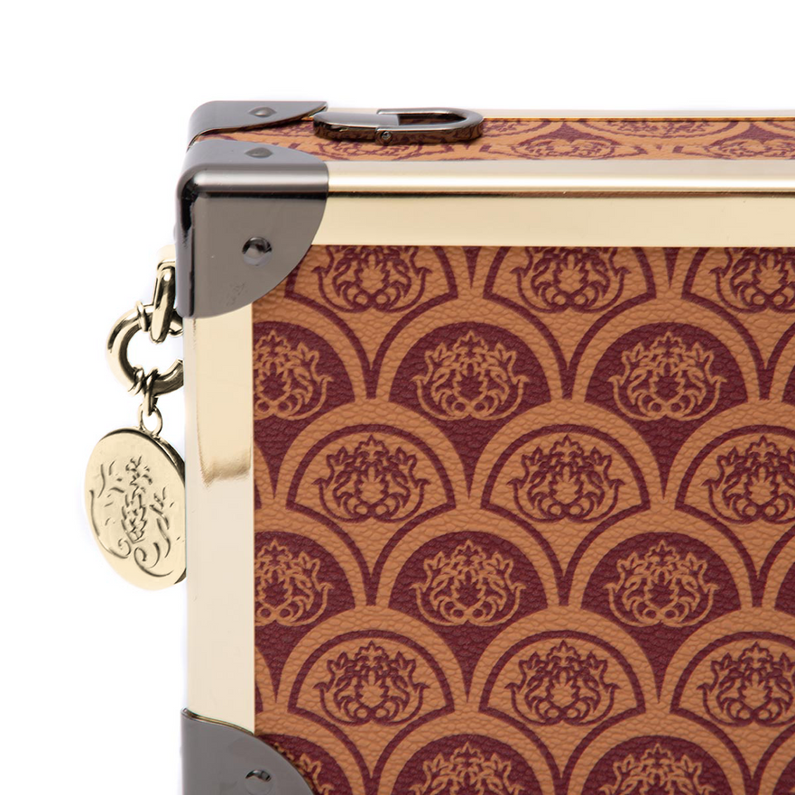 BOLSA CLUTCH  TRUNK SIRENA PEQUENA MONOGRAMA CANVAS CARAMELO