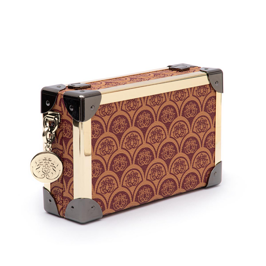 BOLSA CLUTCH  TRUNK SIRENA PEQUENA MONOGRAMA CANVAS CARAMELO