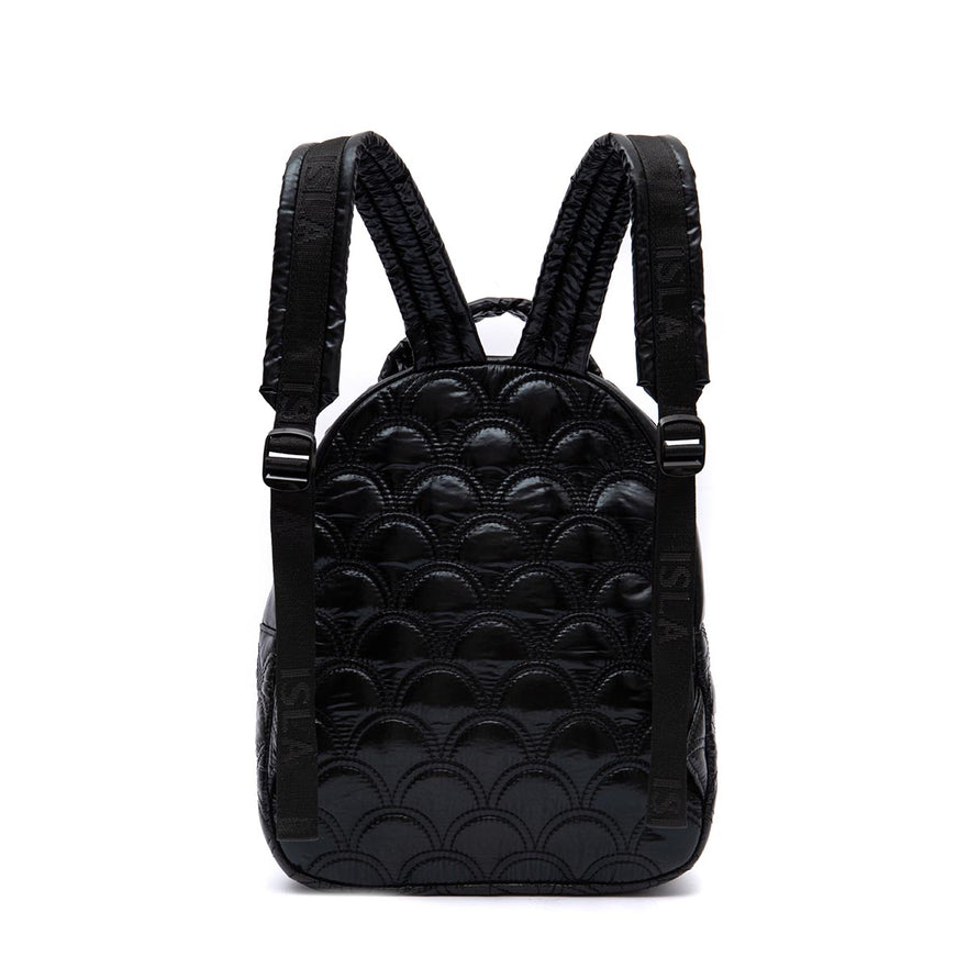 MOCHILA PUFFER GRANDE  NYLON PRETO