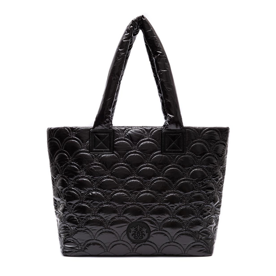 BOLSA TOTE PUFFER MAXI NYLON PRETO