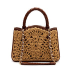 BOLSA ELIS MINI TOTE CROCHÊ NATURAL