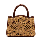 BOLSA ELIS MINI TOTE CROCHÊ NATURAL