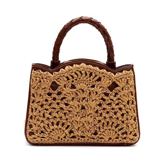 BOLSA ELIS MINI TOTE CROCHÊ NATURAL